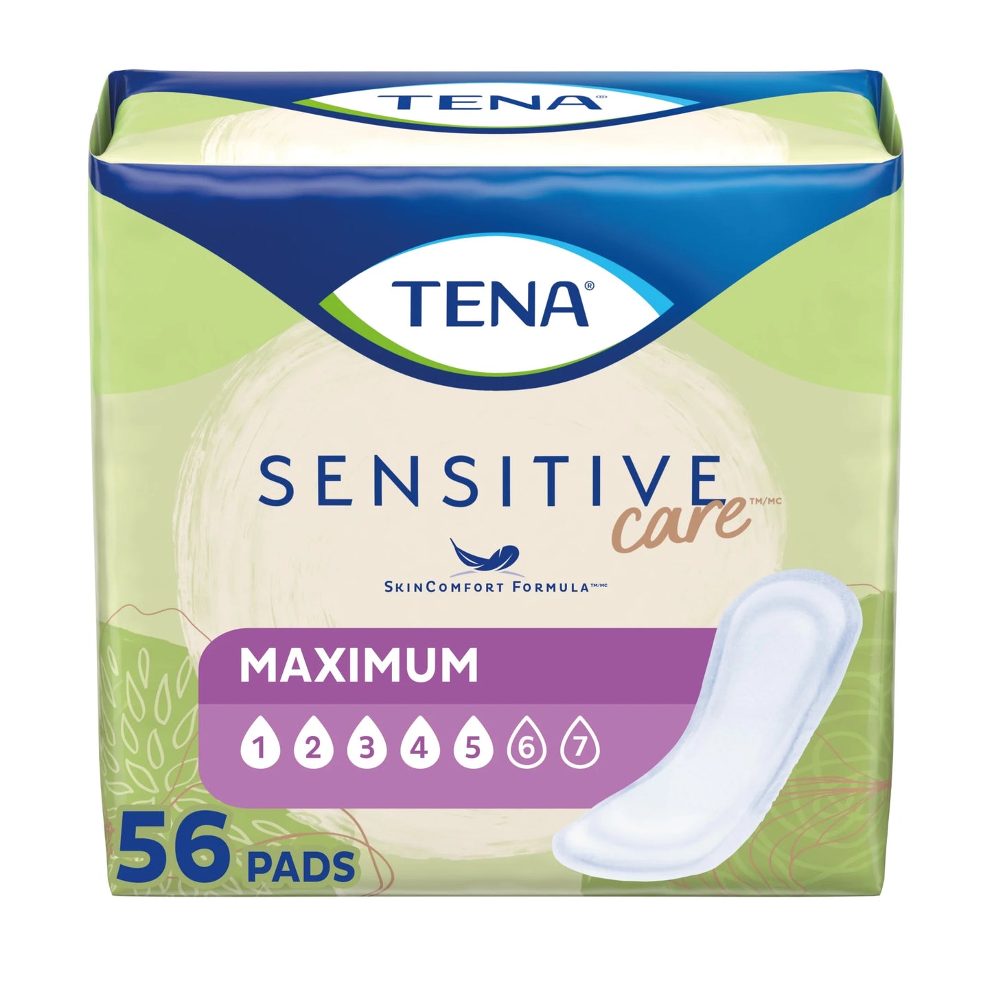 TENA Sensitive Care Maximum Absorbency Incontinence Pad for Women, 168 Ct