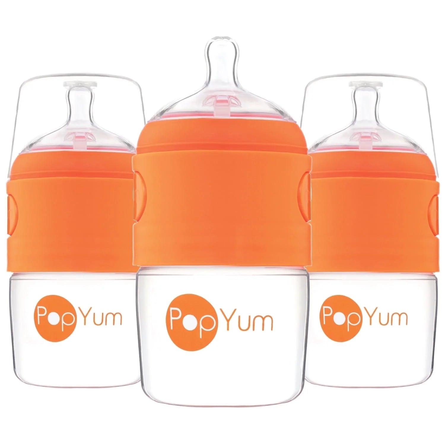 Popyum 5 Oz Anti-Colic Formula Making/Mixing/Dispenser Baby Bottles, 3-Pack