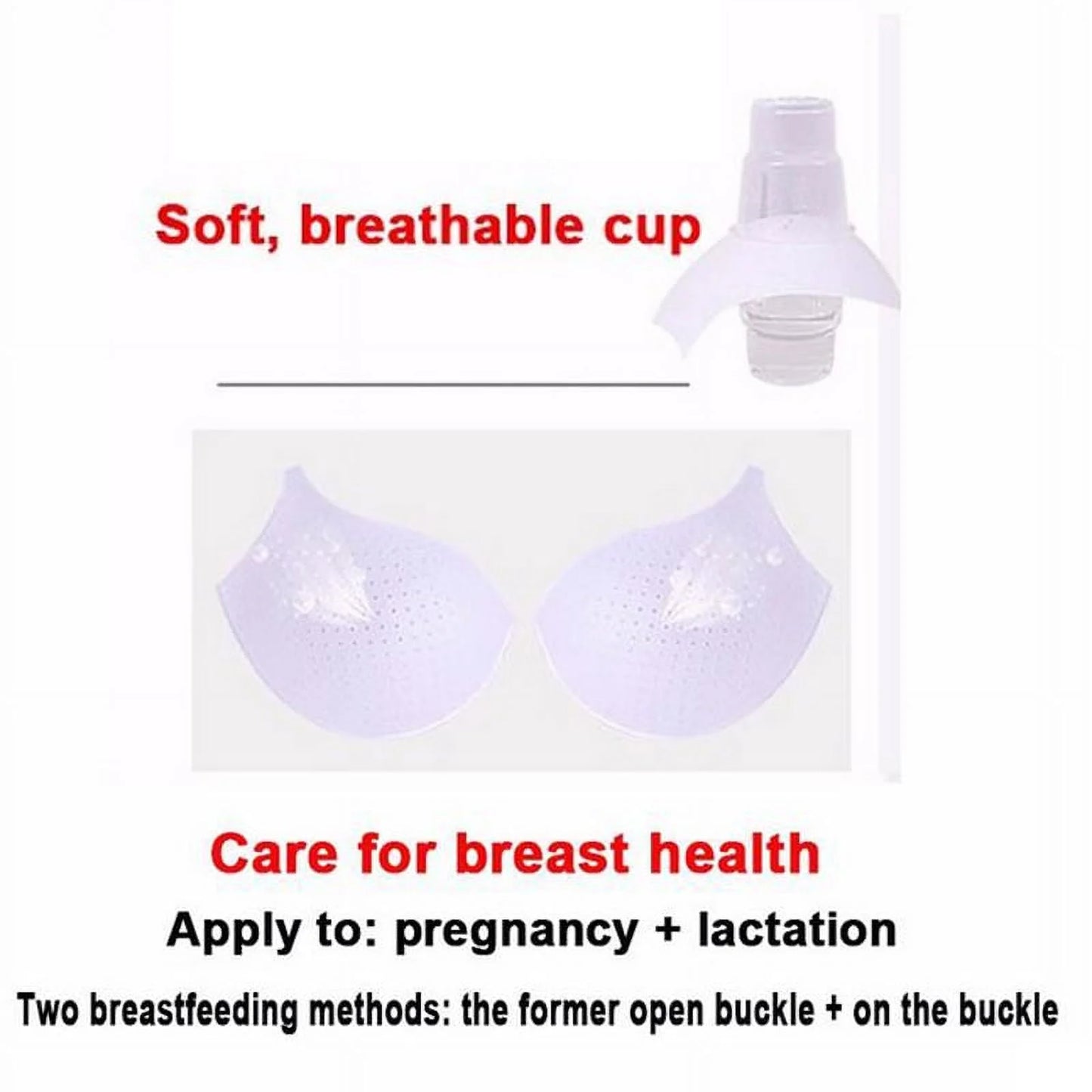 EECOO Maternity Nursing Bra Women'S Breastfeeding Cotton Bra, Black