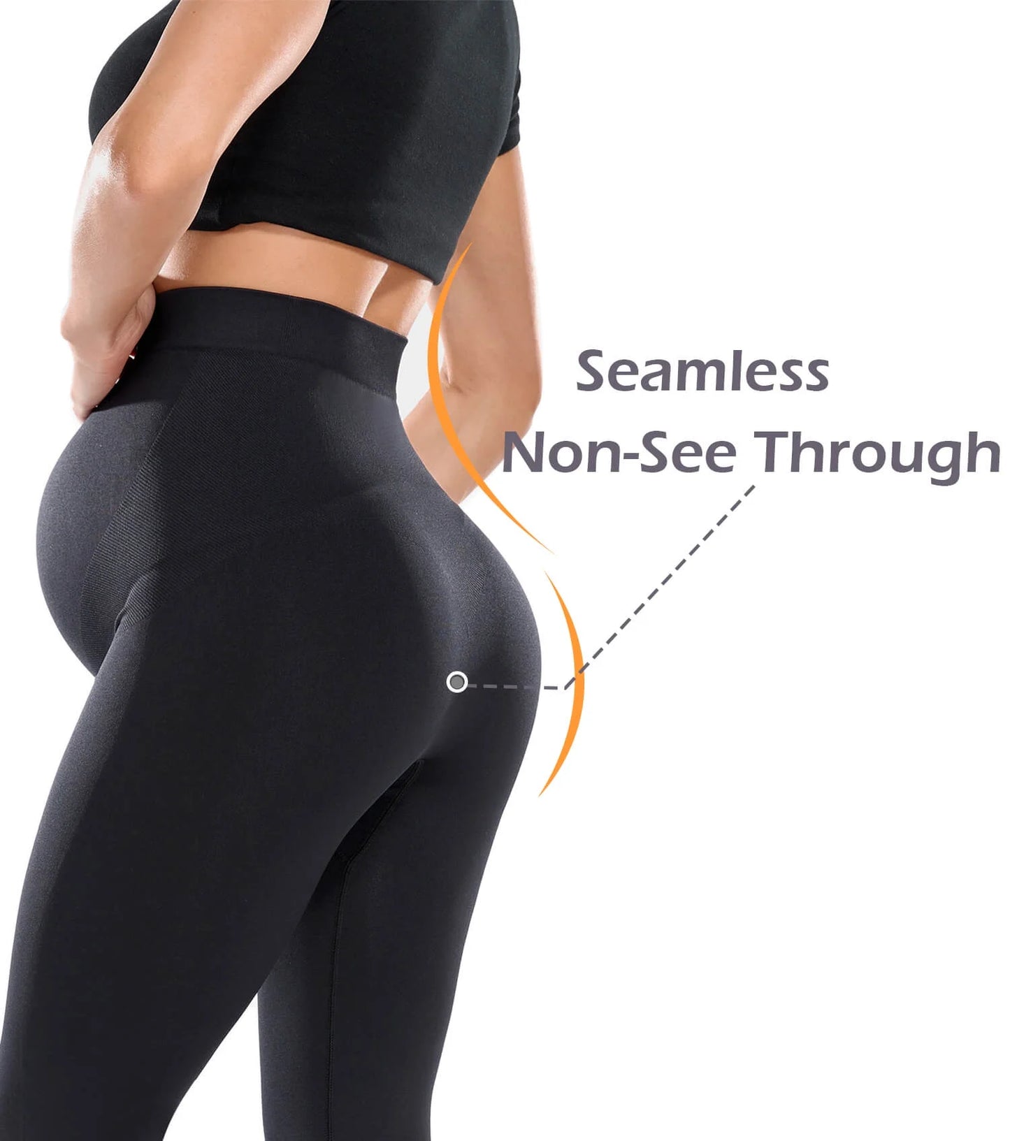 MANIFIQUE Women'S Seamless Maternity Leggings Pregnancy Yoga Pants Active Wear Workout Leggings