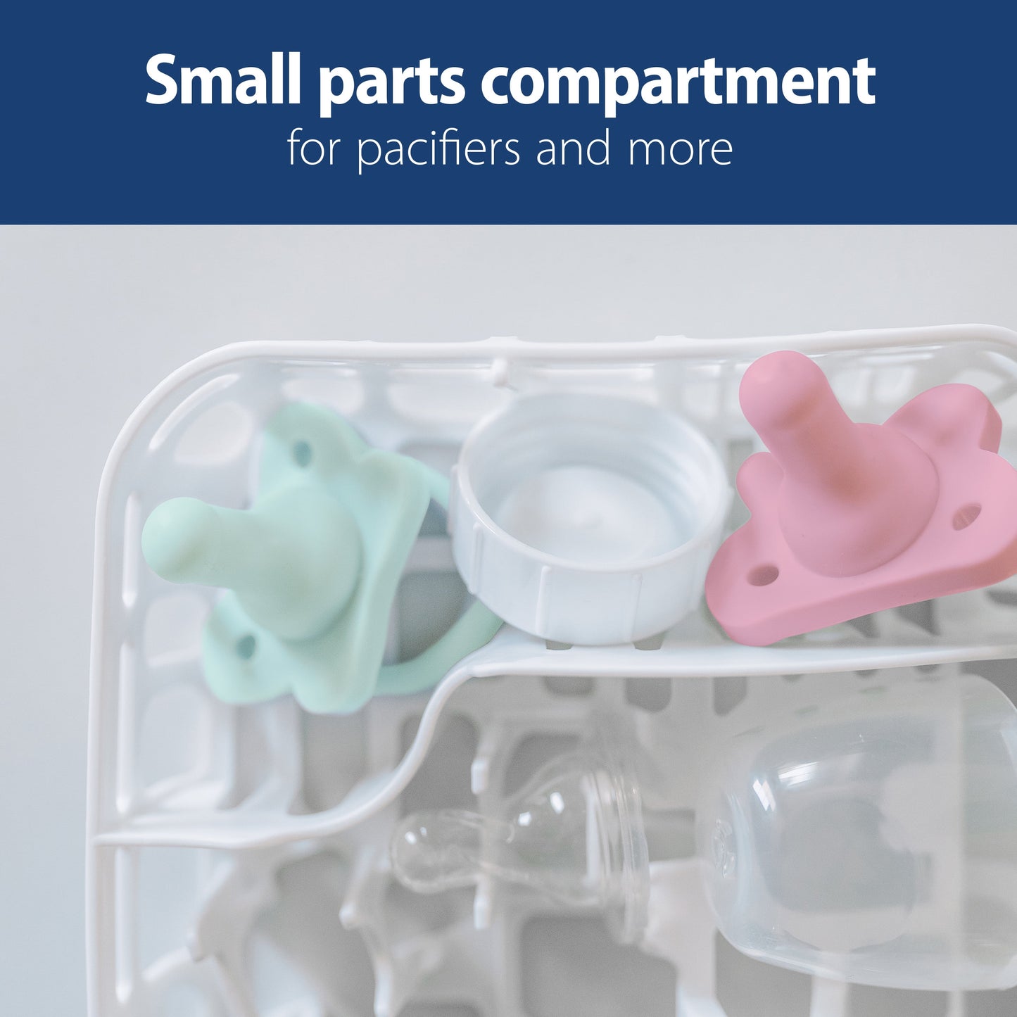 Dr. Brown'S Dishwasher Basket for Small Baby Bottle Parts, Pacifiers & Accessories, Blue, BPA Free