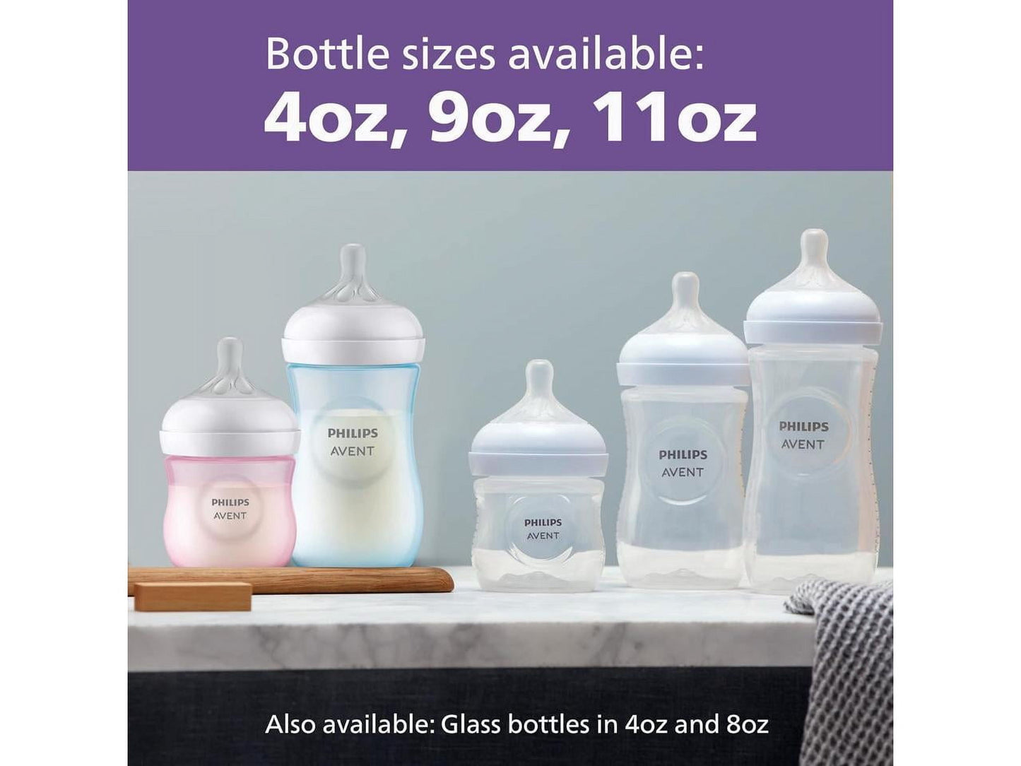 Philips Avent Natural Baby Bottle Newborn Baby Gift Set, SCD838/02