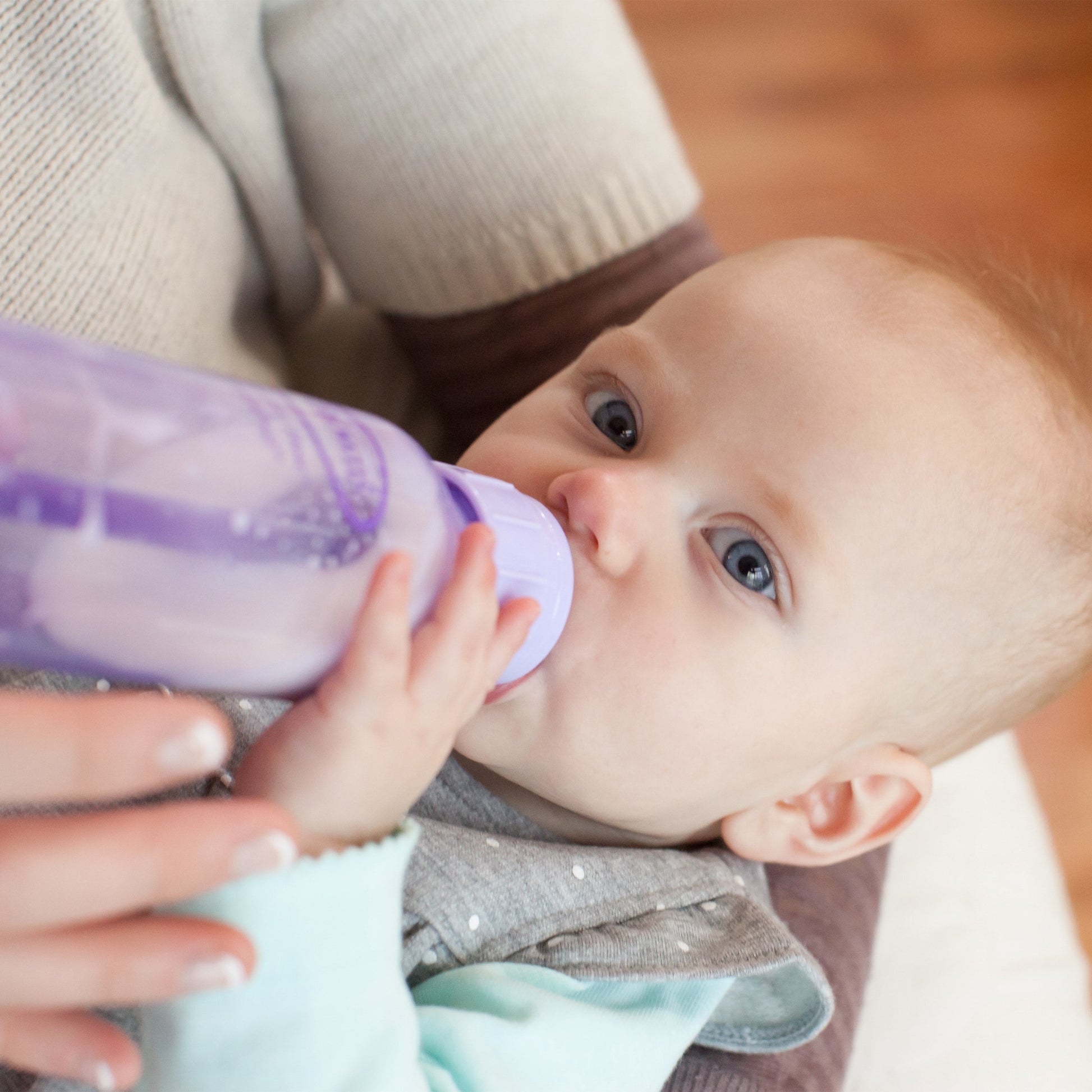 Dr. Brown'S Natural Flow Anti-Colic Options+ Narrow Baby Bottle, Purple, 8Oz, Slow Flow, 0M+, 3 Pack