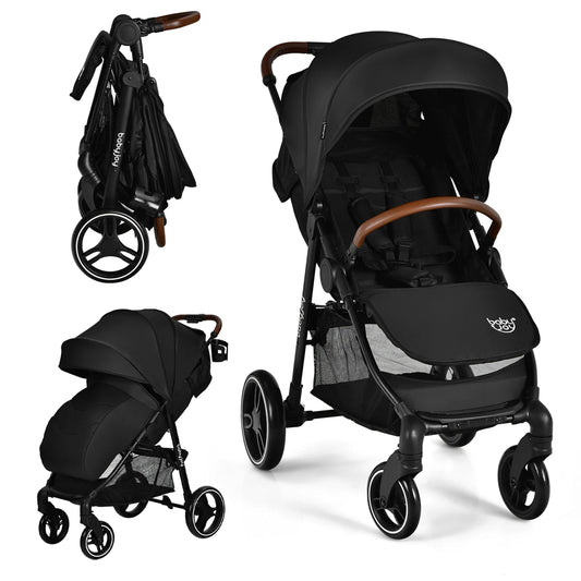 Costway High Landscape Baby Stroller Pushchair with Expandable & Footmuff Canopy 20 Lbs 0-3 Years