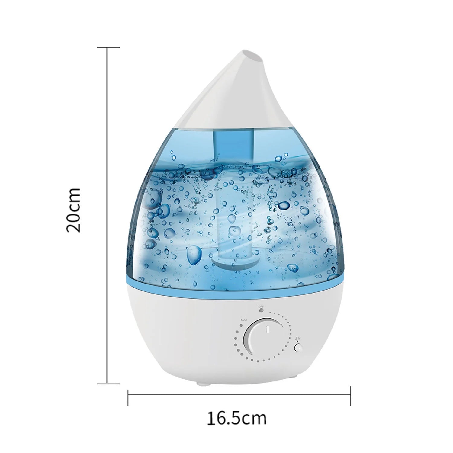 Ultrasonic Cool Mist Humidifier with Multi Colors Changing LED Night Light, Auto Shut Off, Super Silent, 360 Degrees, Aromatherapy | Blue