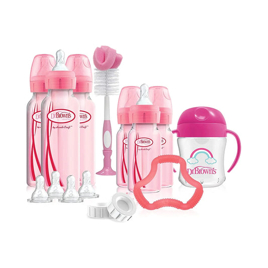 Dr. Brown'S Options Baby Bottles Gift Set, Pink