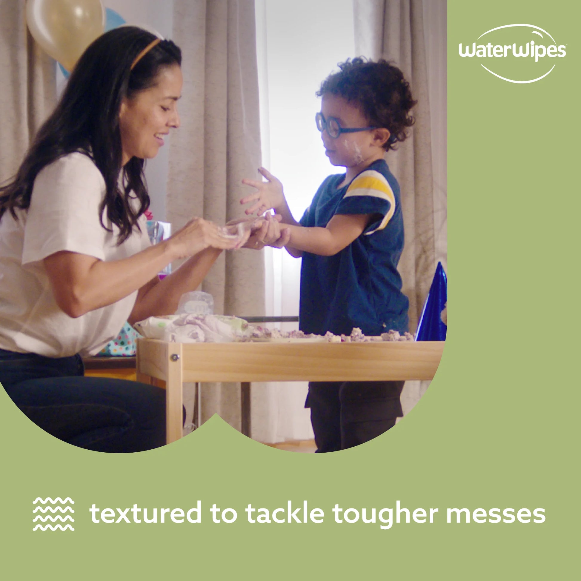 Waterwipes Textured Clean 99.9% Water Based Toddler & Baby Wipes, 9 Resealable Packs (540 Wipes)