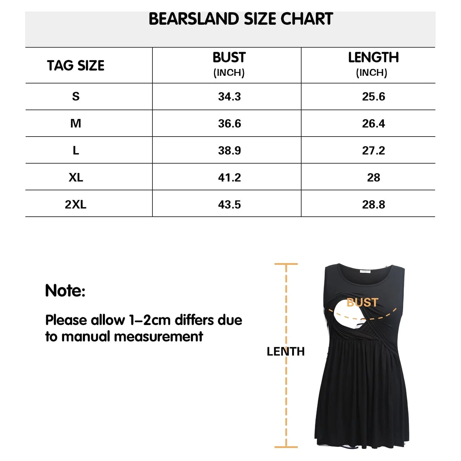 Bearsland Female Sleeveless Maternity Tank Tops Breastfeeding Nursing Clothes