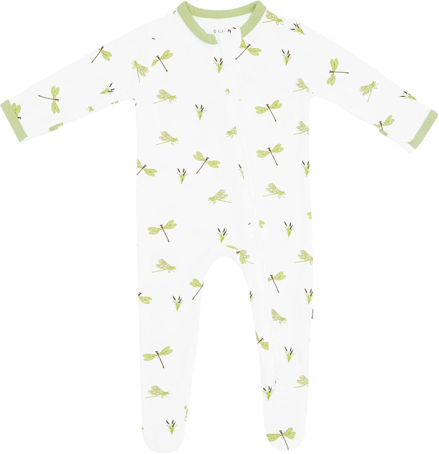 KYTE BABY Unisex Zipper Closure Footies, Rayon Made from Bamboo, 0-24 Months