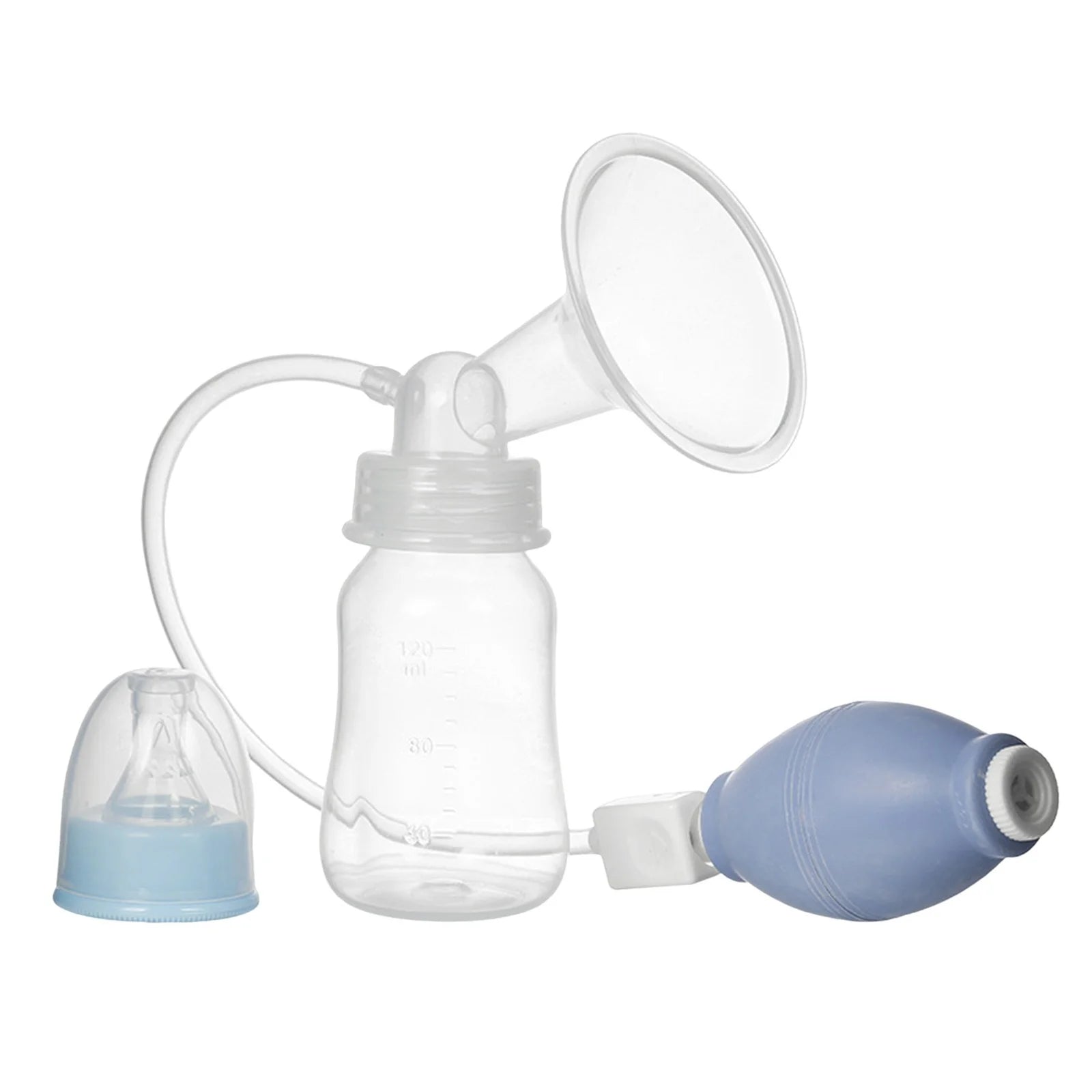 Ikeay Breast Pump 1Pc, Baby Bottle Maternal Products Strong Manual Simple Suction Bottle Rubber Material, Glass&Bottle