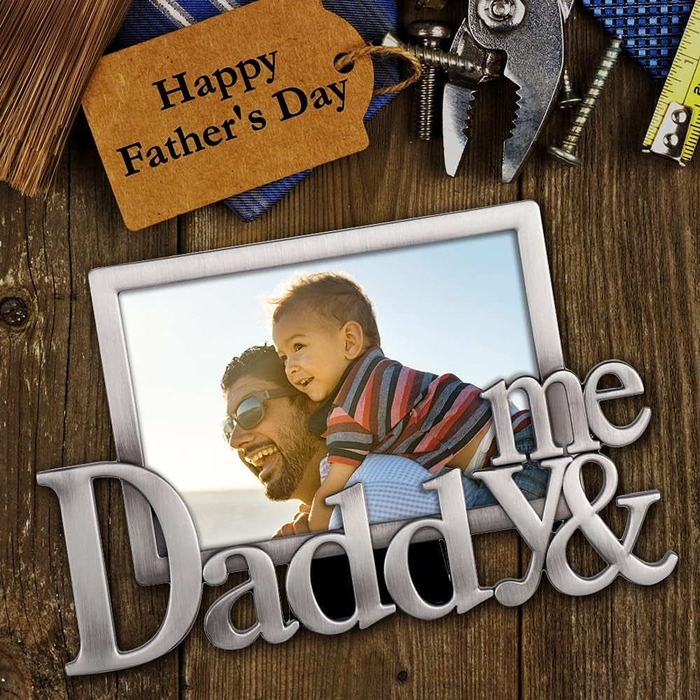 DADDY & ME DAD PICTURE FRAME-DAD GIFTS/DAD GIFTS from DAUGHTER/DAD BIRTHDAY GIFTS