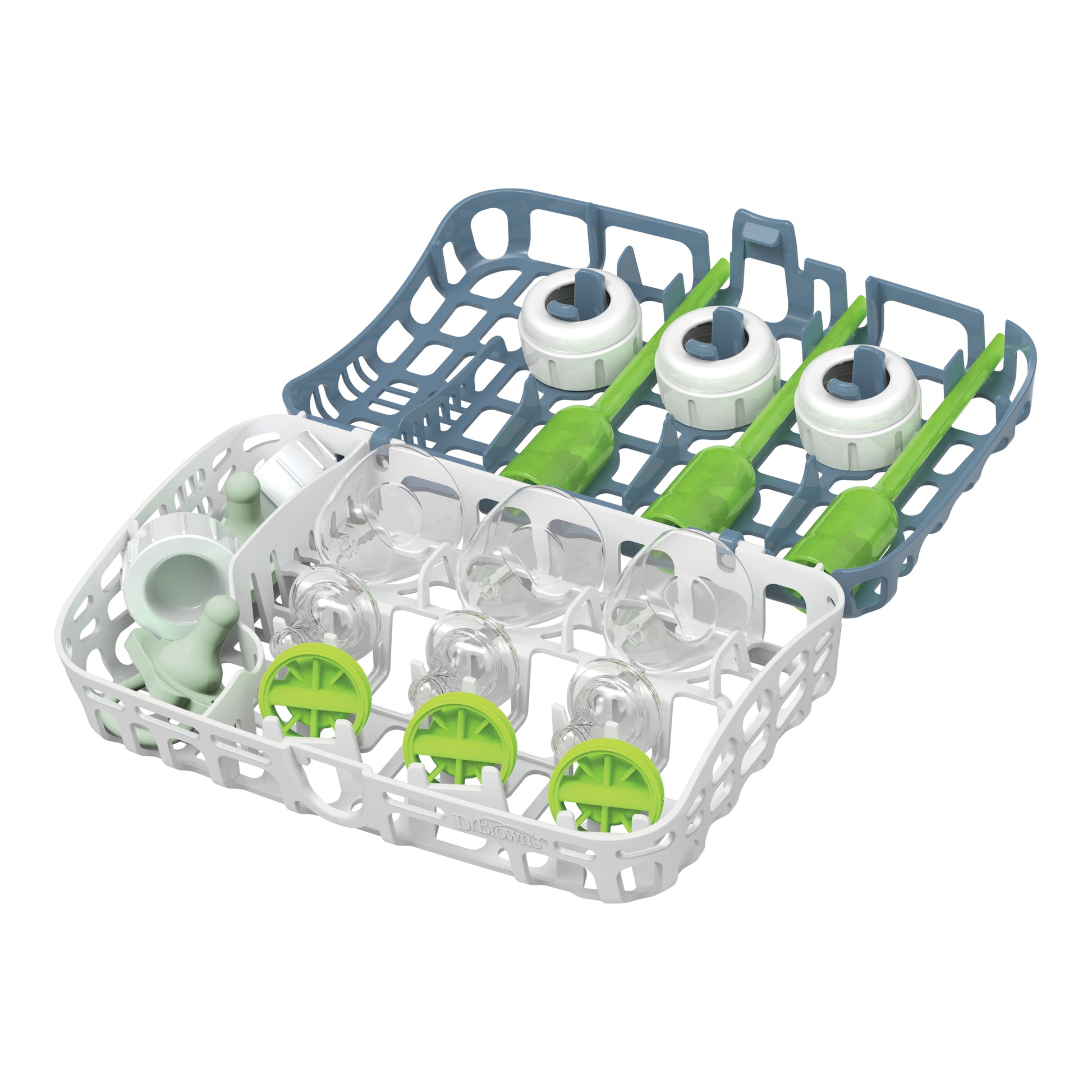 Dr. Brown'S Dishwasher Basket for Small Baby Bottle Parts, Pacifiers & Accessories, Blue, BPA Free