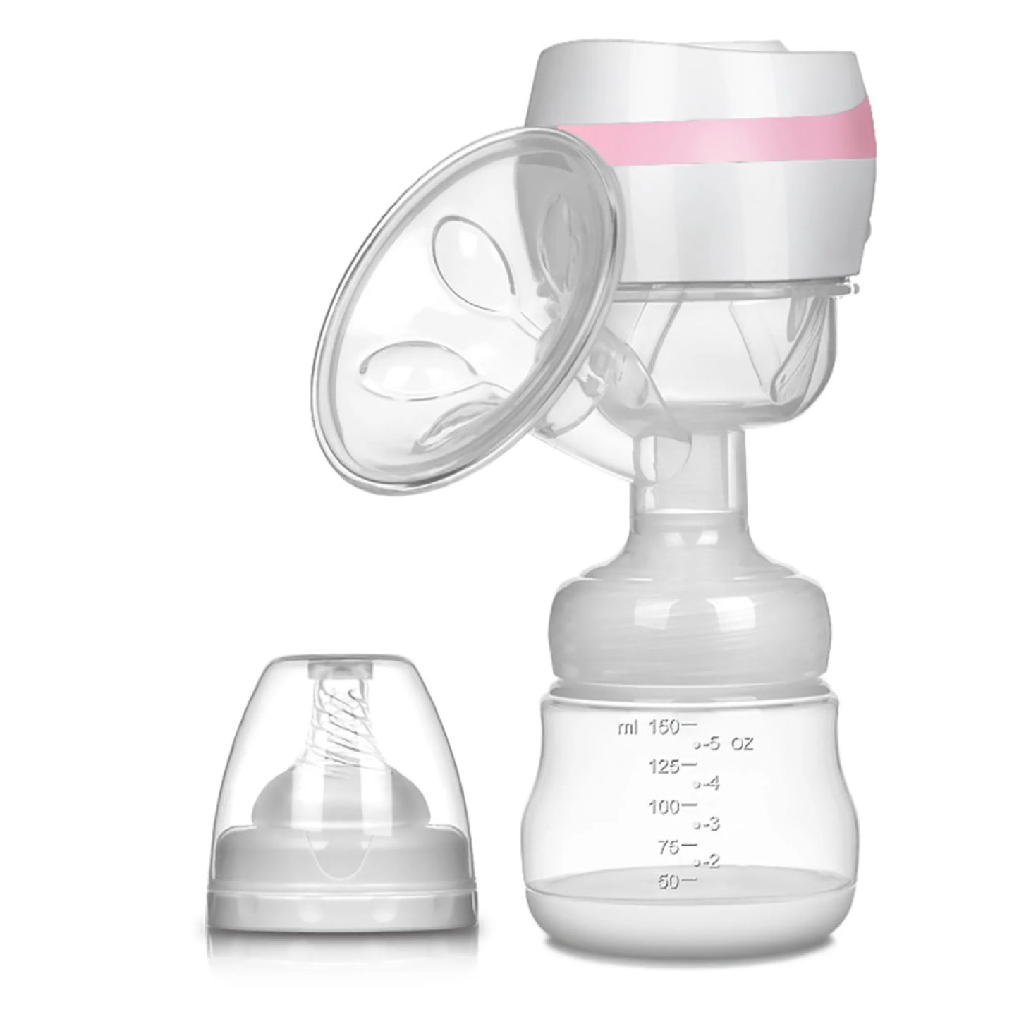 EUBUY Portable Electric Breast Feeding Pump Electric Suction Milk Extractor Baby Bottle Postpartum Supplies Accessories USB Powered for Mom New Mother Pink