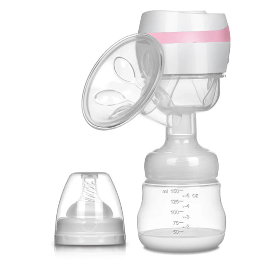 EUBUY Portable Electric Breast Feeding Pump Electric Suction Milk Extractor Baby Bottle Postpartum Supplies Accessories USB Powered for Mom New Mother Pink